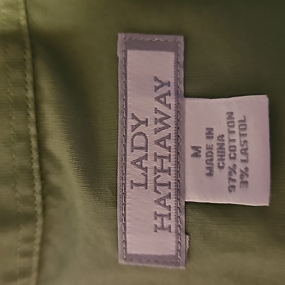 Lady Hathaway Blouse Button Down 3/4 Sleeve Size M - Picture 3 of 4